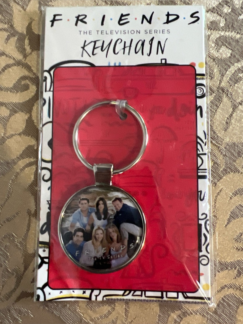 Vintage FRIENDS Keyring 90s TV Series NEW Sealed Past Series